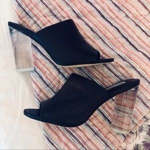 Steve Madden Clear- Heeled Sandals